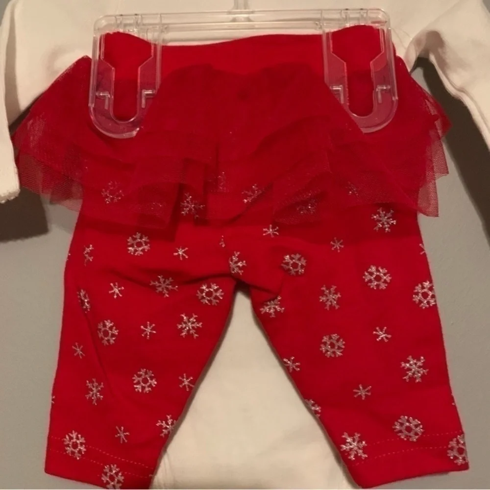 ❌FINAL PRICE❌NWT. CARTER’S Newborn Reindeer Bodysuit & Snowflake Tutu Leggings